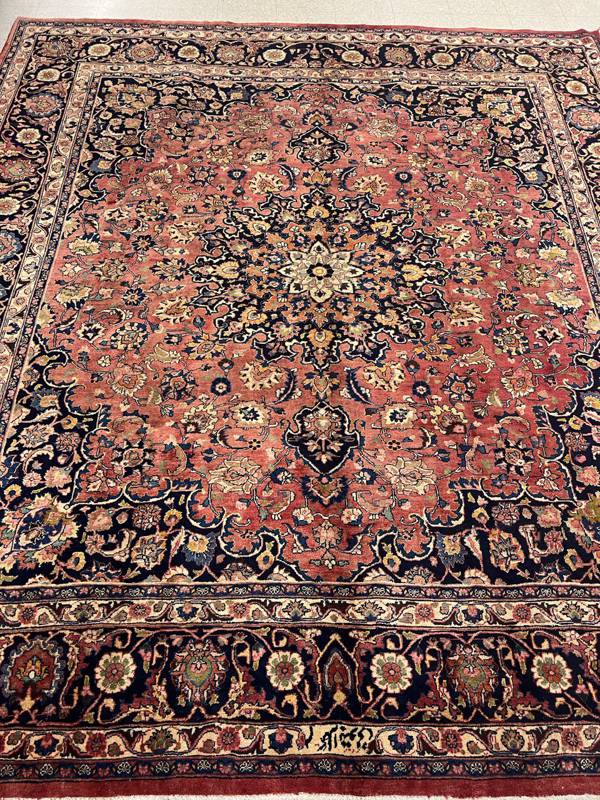 Rug Design: Mashad Persian Rug#: 1299 Rug Size: 9.10 ft x10.9 ft Rug Design: Mashad Persian Rug#: 1299 Rug Size: 9.10 ft x10.9 ft