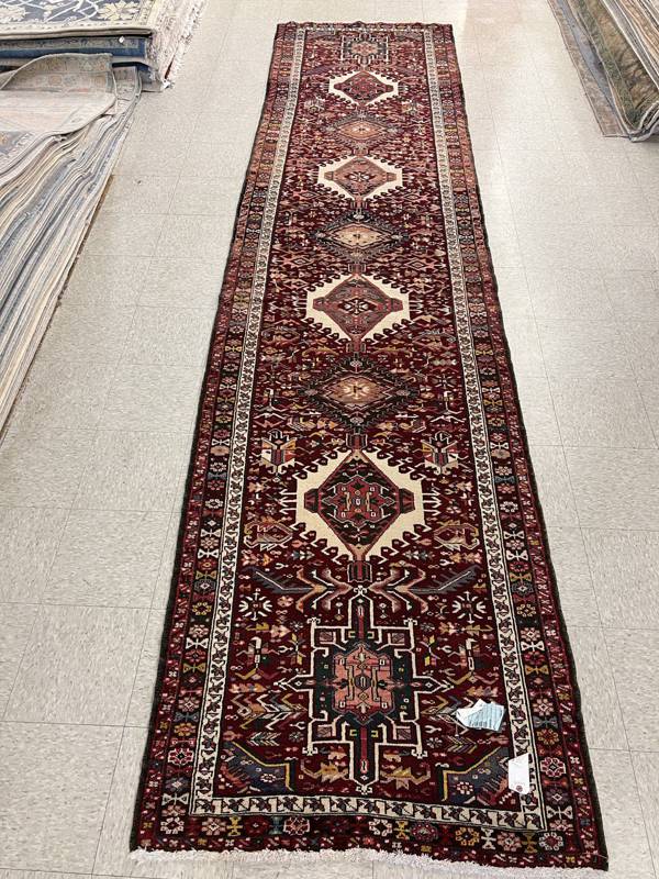 Rug Design: Heriz Persian Rug#: 1366 Rug Size: 3.3 ft x14.2 ft Rug Design: Heriz Persian Rug#: 1366 Rug Size: 3.3 ft x14.2 ft
