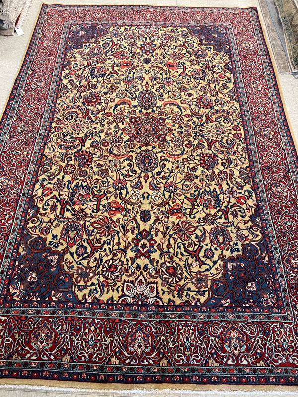 Rug Design: Isfahan Persian Rug#: 18 Rug Size: 6.11 ft x10.6 ft Rug Design: Isfahan Persian Rug#: 18 Rug Size: 6.11 ft x10.6 ft