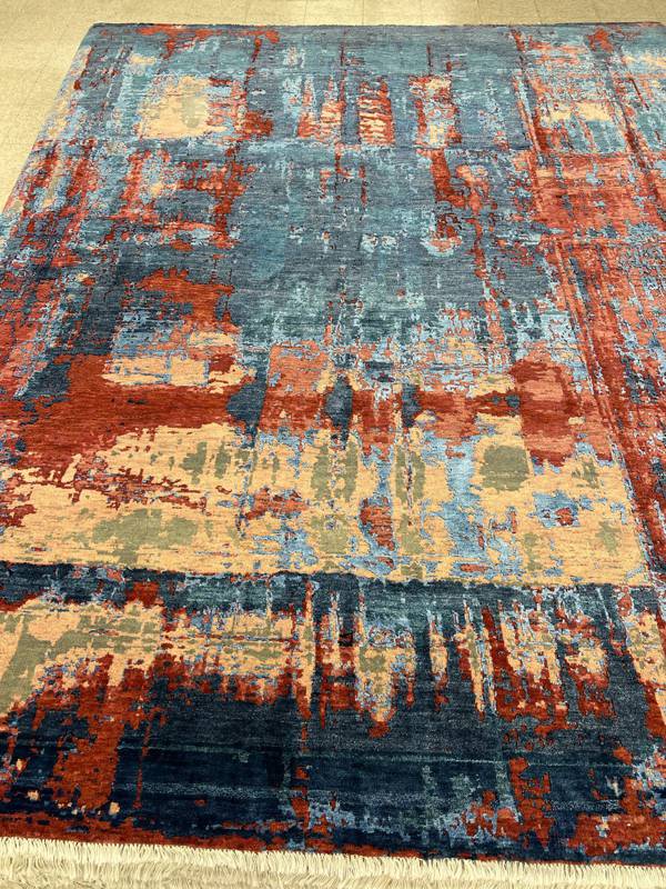 Rug Design: Silk Modern India Rug#: 2019241 Rug Size: 8 ft x 10 ft Rug Design: Silk Modern India Rug#: 2019241 Rug Size: 8 ft x 10 ft