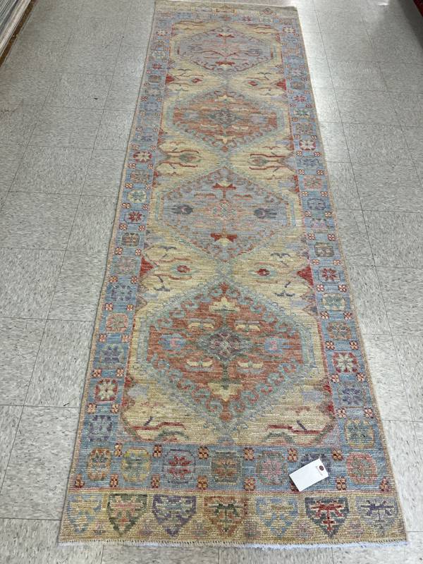 Rug Design: Oushak Pakistan Rug#: 2886 Rug Size: 3.1 ft x10.1ft Rug Design: Oushak Pakistan Rug#: 2886 Rug Size: 3.1 ft x10.1ft