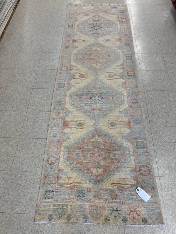 Rug Design: Oushak Pakistan Rug#: 2895 Rug Size: 3.1 ft x10.2ft Rug Design: Oushak Pakistan Rug#: 2895 Rug Size: 3.1 ft x10.2ft