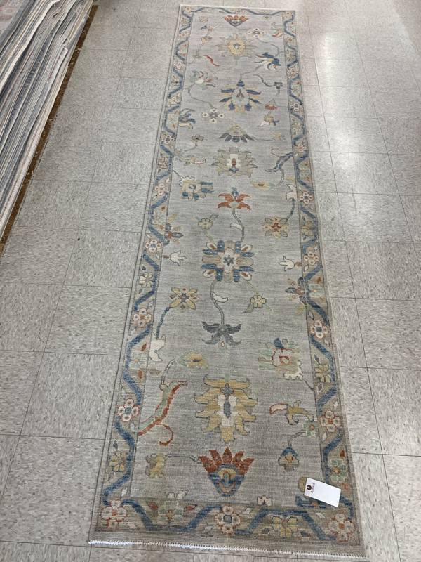 Rug Design: Oushak Pakistan Rug#: 2891 Rug Size: 2.9 ft x 11.1ft Rug Design: Oushak Pakistan Rug#: 2891 Rug Size: 2.9 ft x 11.1ft