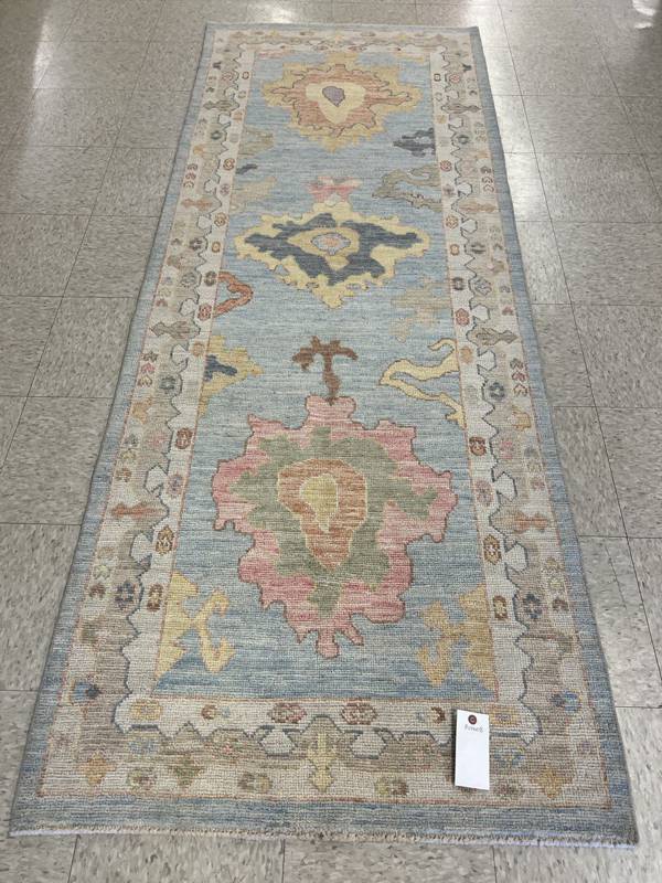 Rug Design: Oushak Pakistan Rug#: 2894 Rug Size: 3.1 ft x8.1ft Rug Design: Oushak Pakistan Rug#: 2894 Rug Size: 3.1 ft x8.1ft