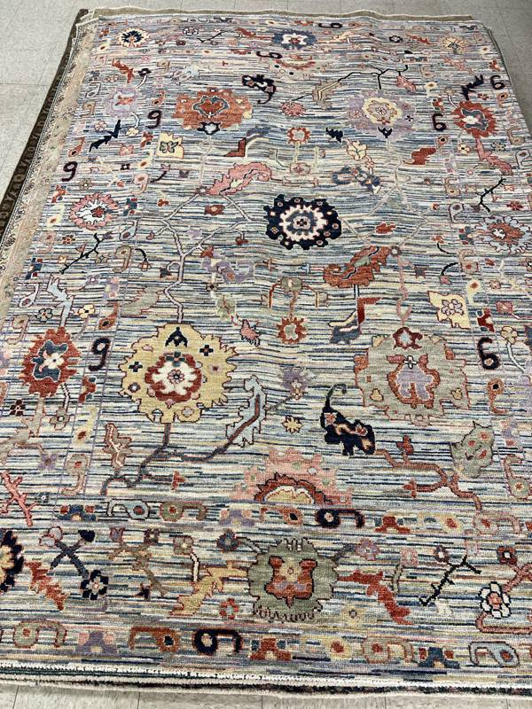 Rug Design: Oushak Pakistan Rug#: 2906 Rug Size: 6 ft x9 ft Rug Design: Oushak Pakistan Rug#: 2906 Rug Size: 6 ft x9 ft