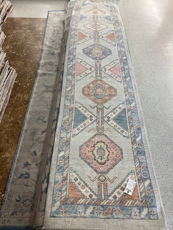 Rug Design: Oushak Pakistan Rug#: 3364 Rug Size: 3.2 ft x14.3 ft Rug Design: Oushak Pakistan Rug#: 3364 Rug Size: 3.2 ft x14.3 ft