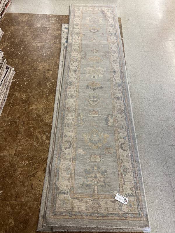 Rug Design: Oushak Pakistan Rug#: 3391 Rug Size: 2.9 ft x 11.9ft Rug Design: Oushak Pakistan Rug#: 3391 Rug Size: 2.9 ft x 11.9ft