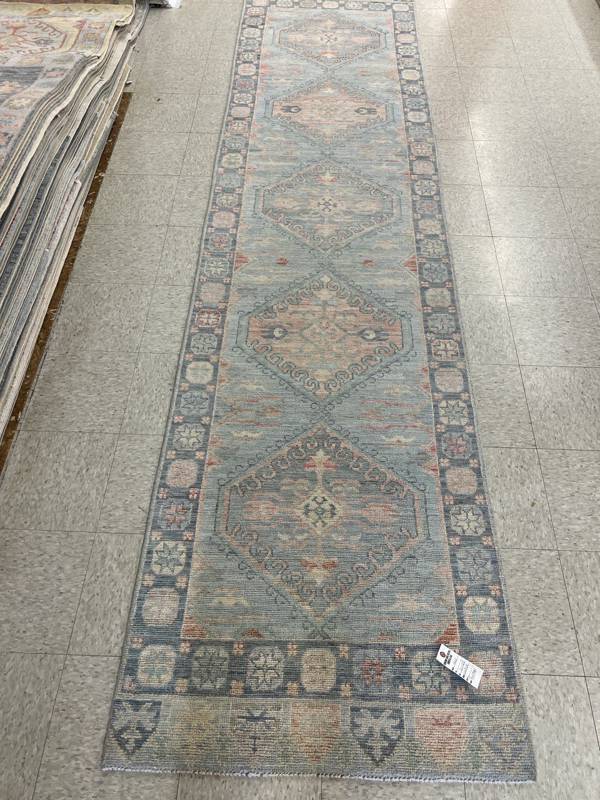Rug Design: Oushak Pakistan Rug#: 4065 Rug Size: 3.1 ft x12.5 ft Rug Design: Oushak Pakistan Rug#: 4065 Rug Size: 3.1 ft x12.5 ft
