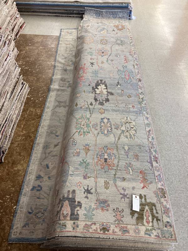 Rug Design: Oushak Pakistan Rug#: 4074 Rug Size: 3.2 ft x12.7 ft Rug Design: Oushak Pakistan Rug#: 4074 Rug Size: 3.2 ft x12.7 ft