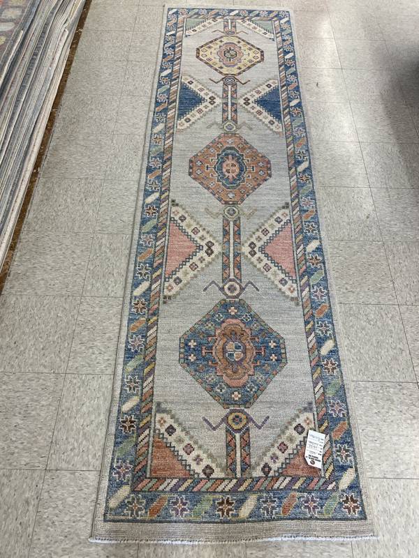 Rug Design: Oushak Pakistan Rug#: 4083 Rug Size: 2.9 ft x9.8 ft Rug Design: Oushak Pakistan Rug#: 4083 Rug Size: 2.9 ft x9.8 ft