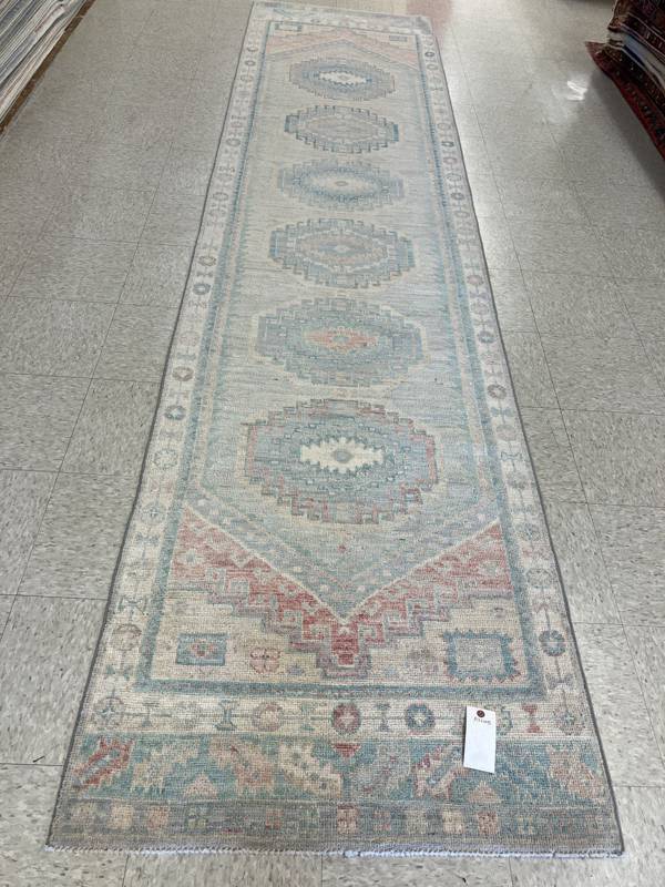 Rug Design: Oushak Pakistan Rug#: 4085 Rug Size: 3.1 ft x12.8 ft Rug Design: Oushak Pakistan Rug#: 4085 Rug Size: 3.1 ft x12.8 ft
