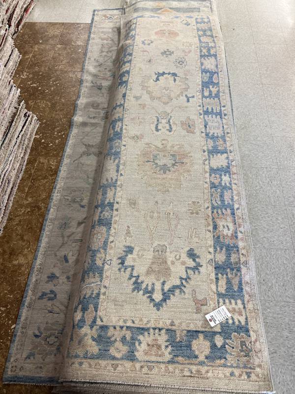 Rug Design: Oushak Pakistan Rug#: 4091 Rug Size: 3.1 ft x10.6ft Rug Design: Oushak Pakistan Rug#: 4091 Rug Size: 3.1 ft x10.6ft