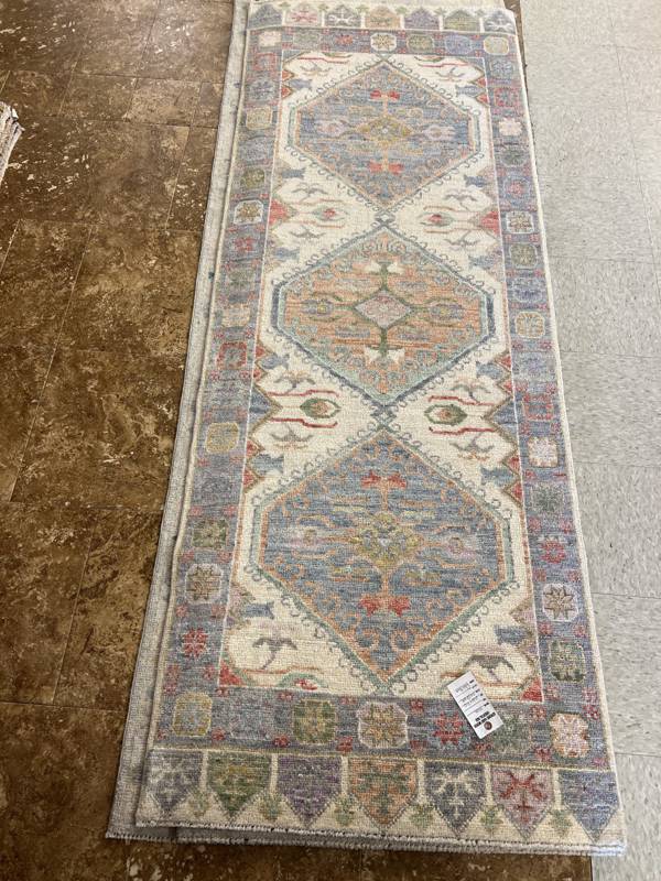 Rug Design: Oushak Pakistan Rug#: 4101 Rug Size: 2.10 ft x 7.10 ft Rug Design: Oushak Pakistan Rug#: 4101 Rug Size: 2.10 ft x 7.10 ft