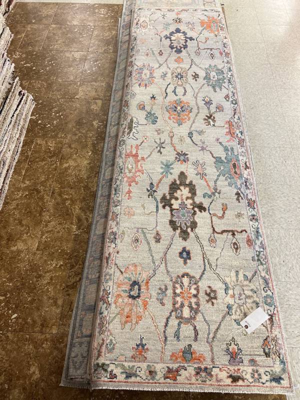Rug Design: Oushak Pakistan Rug#: 4109 Rug Size: 2.8 ft x9.10 ft Rug Design: Oushak Pakistan Rug#: 4109 Rug Size: 2.8 ft x9.10 ft