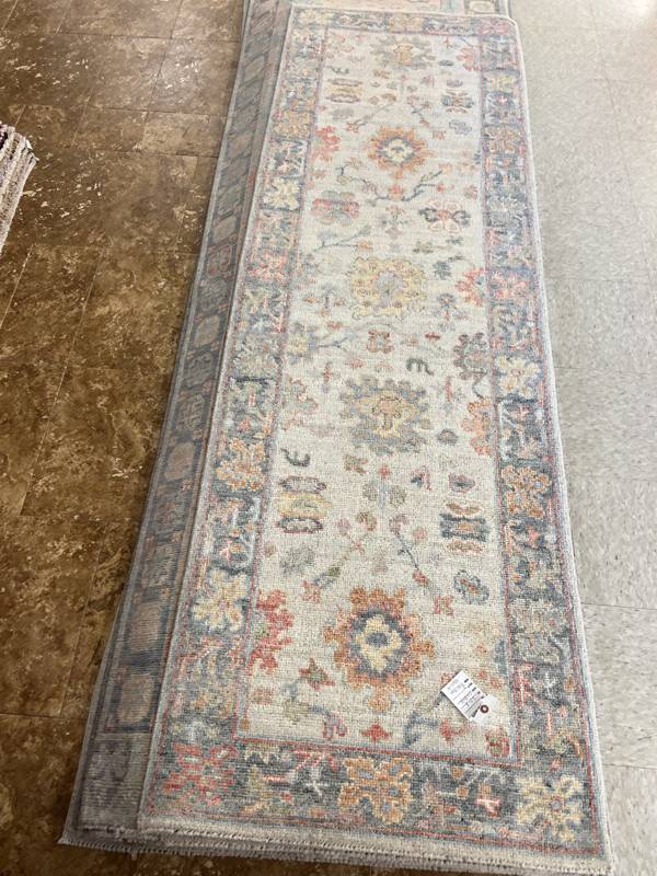 Rug Design: Oushak Pakistan Rug#: 4110 Rug Size: 2.7 ft x8 ft Rug Design: Oushak Pakistan Rug#: 4110 Rug Size: 2.7 ft x8 ft
