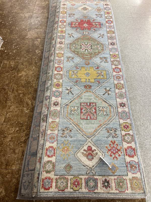 Rug Design: Oushak Pakistan Rug#: 4121 Rug Size: 2.5 ft x8.4 ft Rug Design: Oushak Pakistan Rug#: 4121 Rug Size: 2.5 ft x8.4 ft