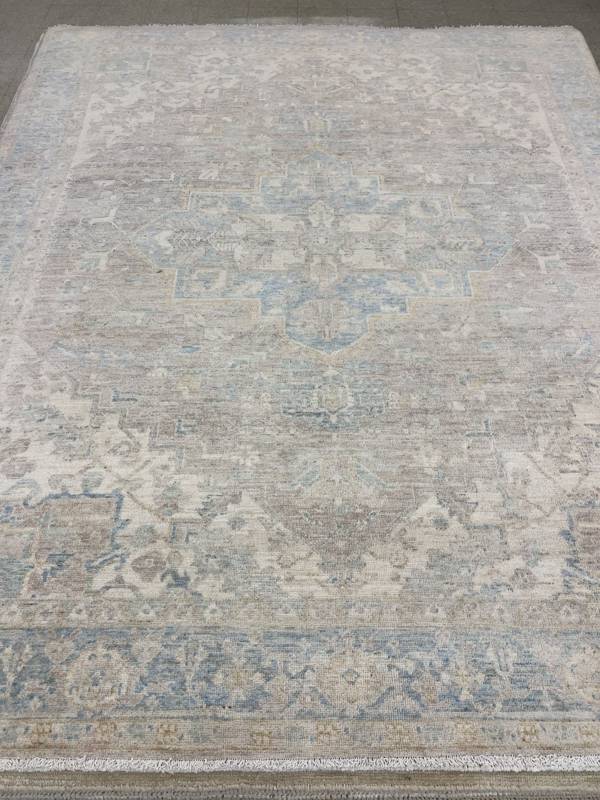 Rug Design: Oushak India Rug#: 4133 Rug Size: 7.11 ft x 9.8 ft Rug Design: Oushak India Rug#: 4133 Rug Size: 7.11 ft x 9.8 ft