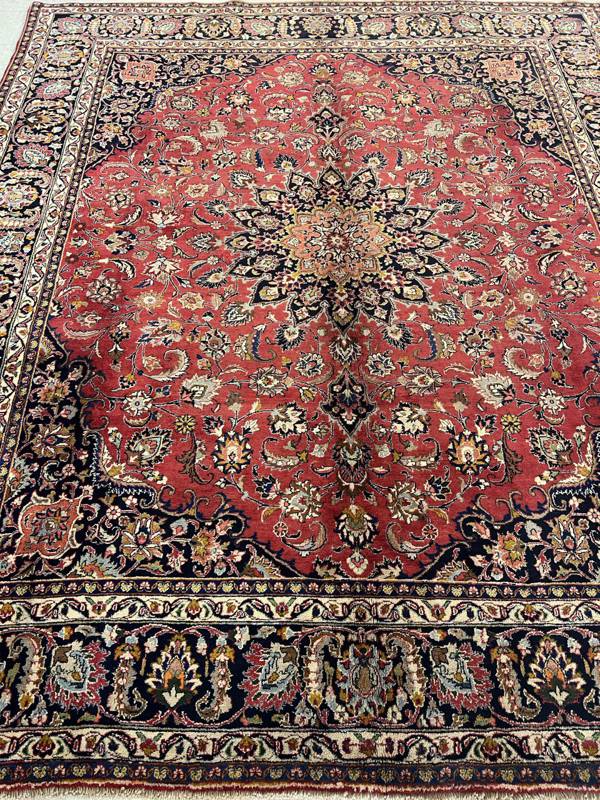 Rug Design: Mashad Persian Rug#: 4500 Rug Size: 9.4 ft x10.11ft Rug Design: Mashad Persian Rug#: 4500 Rug Size: 9.4 ft x10.11ft