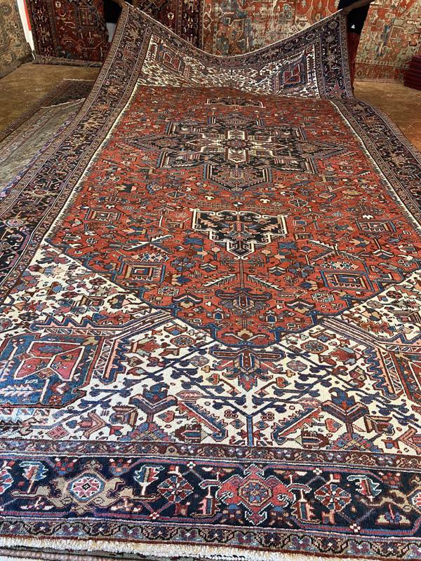 Rug Design: Heriz Persian Rug#: 5198 Rug Size: 9.11 ft x 19.10 ft Rug Design: Heriz Persian Rug#: 5198 Rug Size: 9.11 ft x 19.10 ft