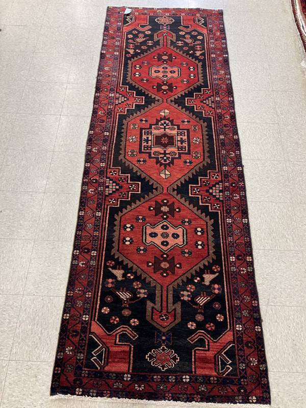 Rug Design: Hamedan Persian Rug#: 5203 Rug Size: 3.4 ft x9.6 ft Rug Design: Hamedan Persian Rug#: 5203 Rug Size: 3.4 ft x9.6 ft