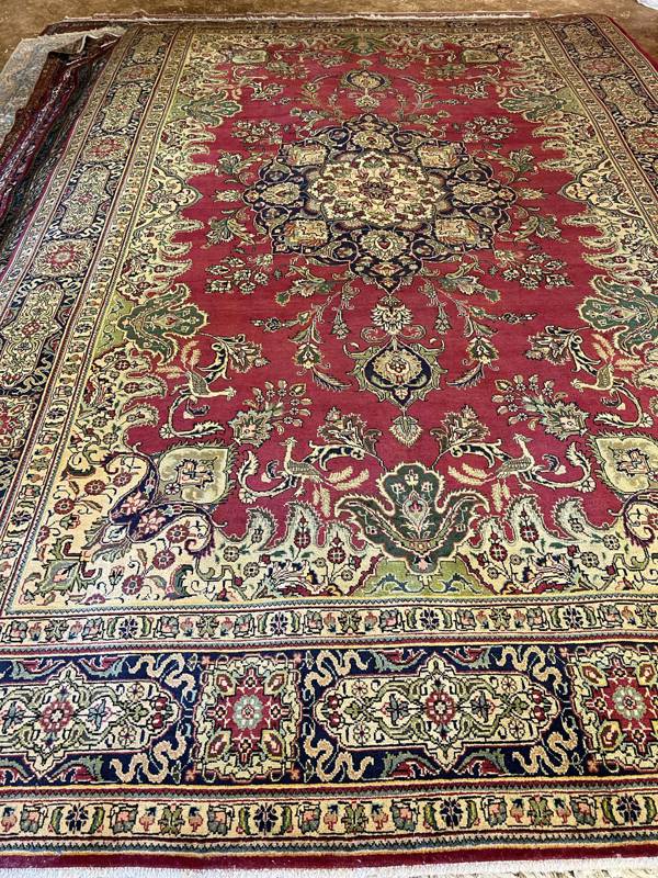 Rug Design: Tabriz Persian Rug#: 5226 Rug Size: 15.7x16.4 ft Rug Design: Tabriz Persian Rug#: 5226 Rug Size: 15.7x16.4 ft