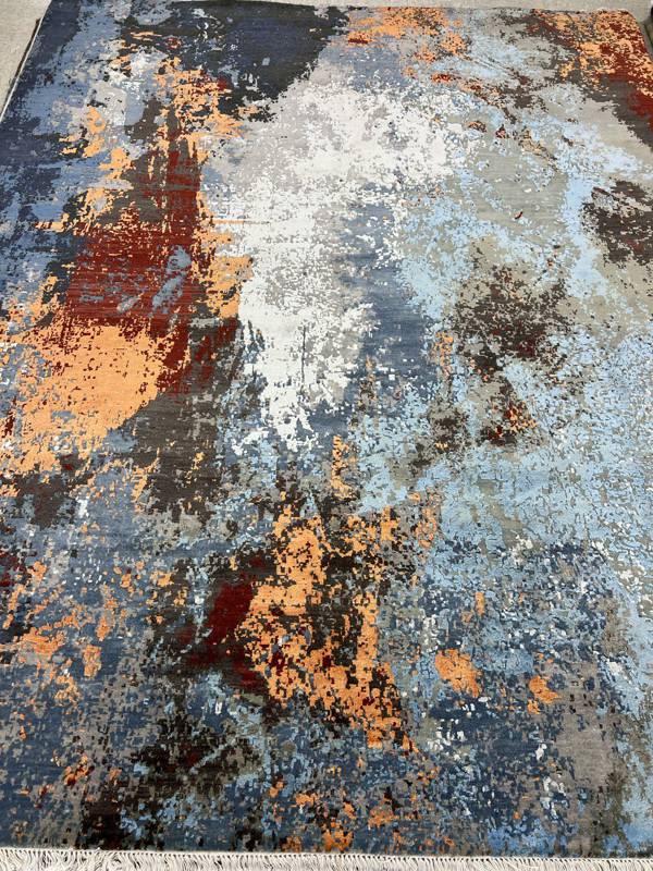 Rug Design: Silk Modern India Rug#: 5998 Rug Size: 8 ft x 10 ft Rug Design: Silk Modern India Rug#: 5998 Rug Size: 8 ft x 10 ft