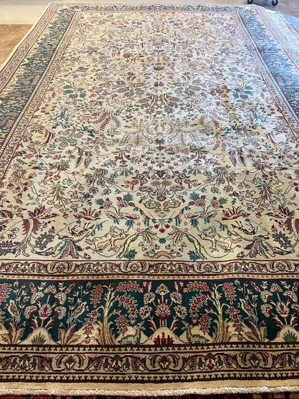 Rug Design: Tabriz Persian Rug#: 600474 Rug Size: 9.10 ft x 15 ft Rug Design: Tabriz Persian Rug#: 600474 Rug Size: 9.10 ft x 15 ft