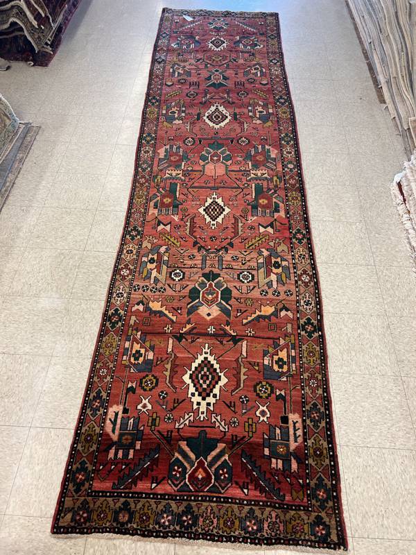 Rug Design: Heriz Persian Rug#: 6601 Rug Size: 3.8 ft x14.2 ft Rug Design: Heriz Persian Rug#: 6601 Rug Size: 3.8 ft x14.2 ft