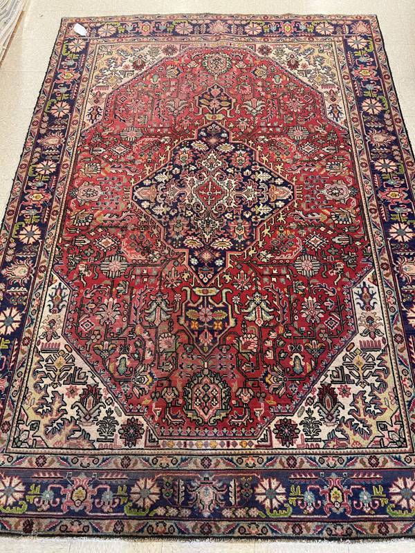 Rug Design: Tabriz Persian Rug#: 7037 Rug Size: 6.9 ft x8.9 ft Rug Design: Tabriz Persian Rug#: 7037 Rug Size: 6.9 ft x8.9 ft