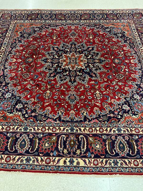 Rug Design: Mashad Persian Rug#: Mo1006 Rug Size: 9.6 ft x 9.6 ft Rug Design: Mashad Persian Rug#: Mo1006 Rug Size: 9.6 ft x 9.6 ft