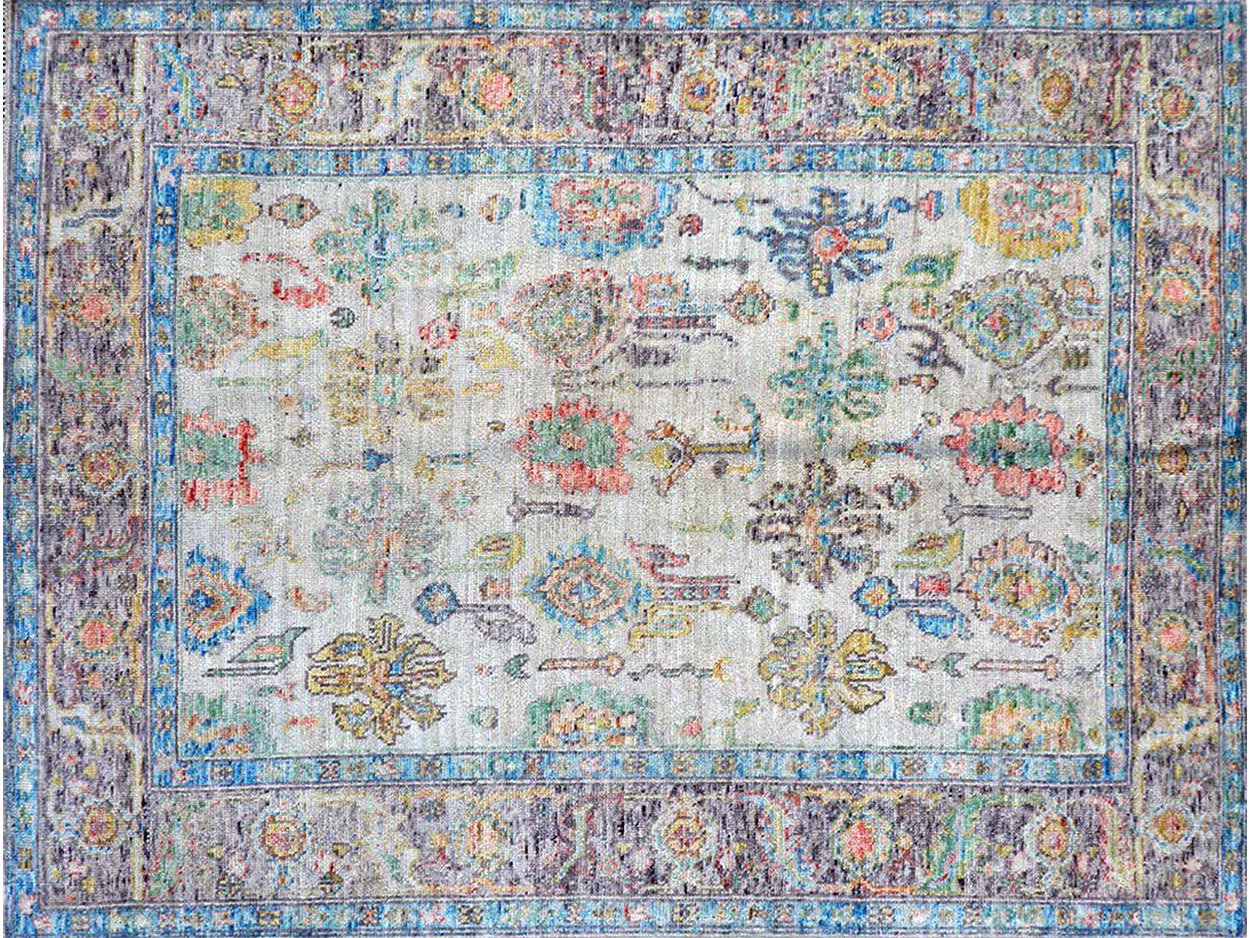 Colorful handmade oriental rug